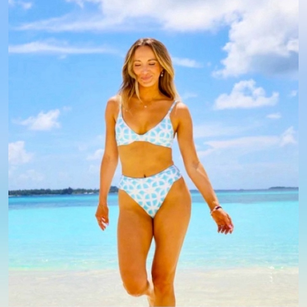 NEW! Kenny Flowers Maldives Underwire Bikini Top & Bikini Bottom Set XS